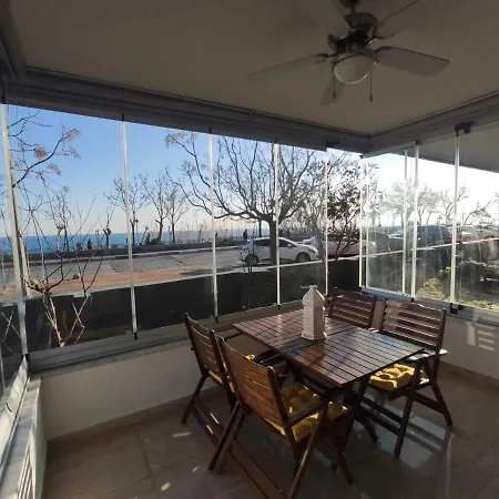 Sea & Sunset View Flat With Garden In Lara אנטליה